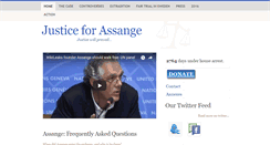 Desktop Screenshot of justice4assange.org