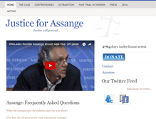 Tablet Screenshot of justice4assange.org