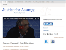 Tablet Screenshot of justice4assange.com